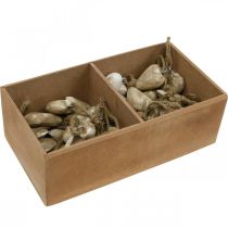 položky Dřevěné srdce ozdoby na vánoční stromeček 4,5cm 36 ks