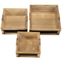 položky Dřevěná krabička s tabulí a vložkou, sada 3 velikostí, 30 cm