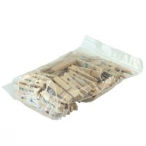 položky Dřevěná spona mini spona na prádlo ozdobná 3,5cm 50 ks