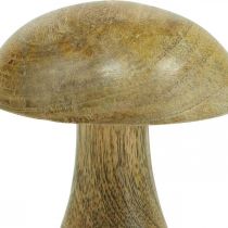 Dřevěná houba přírodní, žluté podzimní deko dřevěné houby 12×10cm
