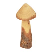 Dřevěná dekorace houby dřevěná dekorace přírodní dekorace na stůl podzimní Ø11cm V28cm