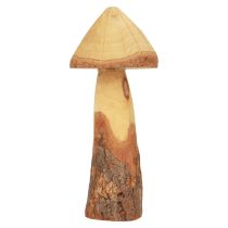 Dřevěná dekorace houby dřevěná dekorace přírodní dekorace na stůl podzimní Ø11cm V28cm