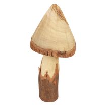 Dřevěná dekorace houby dřevěná dekorace přírodní dekorace na stůl podzimní Ø14cm V36cm