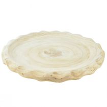 položky Dekorativní dřevěná miska dřevěná miska Paulownia natural Ø36cm