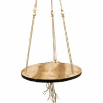 položky Houpačka na rostliny, podnos na květiny na laně, závěsný koš s makramé Ø34cm L84cm