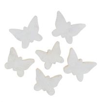 položky Dřevěný motýl bílý 2,8 cm - 3,3 cm 28ks