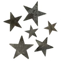 položky Dřevěná hvězda na rozptyl šedá 2,7-5cm 72ks