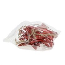 položky Dřevěné závěsné hvězdy 16,5 cm/20 cm červené 6 ks