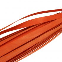Dřevěné proužky na zaplétání oranžové 95cm - 100cm 50p