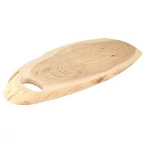 položky Dřevěný tác z akátového dřeva s okrajem stromu L36–45 cm Š15–21 cm