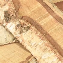 položky Dřevěný podnos s dekorací z březové kůry 25×10×2cm 4 kusy