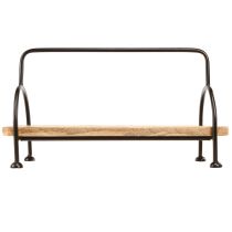 položky Dřevěný podnos oválný podlouhlý dekorativní podnos s uchem 49×18×26cm