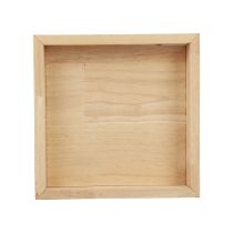 položky Dřevěný tác dekorativní tác dřevěný čtvercový přírodní 20×20×3,5cm