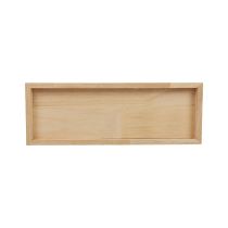 Dřevěný tác dekorativní tác dřevěný obdélníkový přírodní 40×14×2,5cm