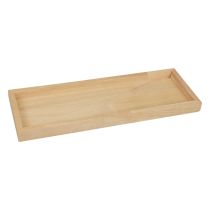 Dřevěný tác dekorativní tác dřevěný obdélníkový přírodní 50×17×2,5cm