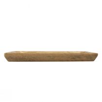 položky Dřevěný tác obdélníkový přírodní mangovník 25x13x2,5cm