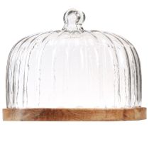 položky Dřevěný talíř se sýrovou kopulí dekorativní talíř dřevo Ø29cm V22cm