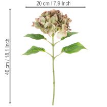 položky Umělá dekorativní květina hortenzie se stonkem, 46 cm