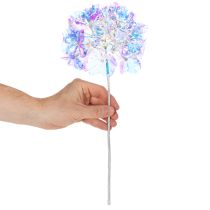 položky Umělá kvetoucí větvička hortenzie v duhových barvách 36 cm 2 ks