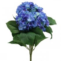 Hydrangea Umělý květ Modrý hedvábný květ Kytice 42cm