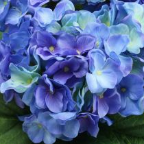 Hydrangea Umělý květ Modrý hedvábný květ Kytice 42cm