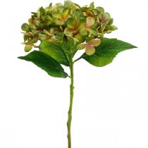 Hortenzie umělá Zelená, Žlutá umělá květina V35cm