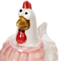 položky Keramické figurky kuřat do obývacího pokoje, roztomilá velikonoční dekorace na stůl do domácnosti, 11 cm, 2 kusy