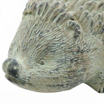 Dekorační figurka ježek 22cm zahradní dekorace podzimní antická zelená 20 × 12 × V10cm