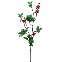 položky Ilex Artificial Holly Berry Branch Red Berries 75cm