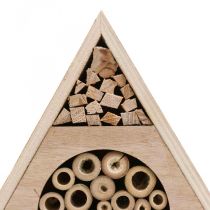 položky Insect Hotel Honeycomb Bee Hotel Wood White Natural H18,5cm 2ks