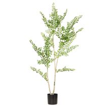 položky Umělá rostlina v květináči, vysoká 130 cm, zelená, dekorativní