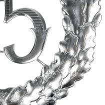 Výročí číslo 25 ve stříbrné barvě Ø40cm