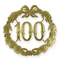 položky Výročí číslo 100 ve zlatě