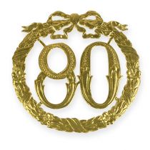 Výročí číslo 80 ve zlatě