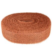 položky Jutová stuha, červenooranžová, síťovaná stuha, juta, ekologická, terakota, šířka 5 cm, délka 40 m