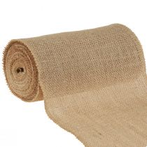 položky Jutová stuha přírodní rustikální běhoun Jutová stuha na stůl 20cm 9m