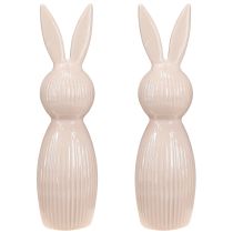 položky Dekorativní keramická figurka králíka pro moderní interiérový design, 22 cm
