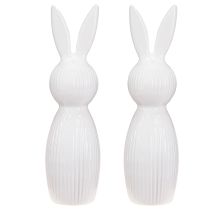 položky Jednoduchá figurka králíka jako dekorativní předmět pro moderní jarní aranžmá, 22 cm, 2 kusy