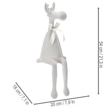 položky Vánoční figurka soba s dlouhýma nohama, na poličku, 54 cm