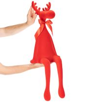 položky Dekorativní figurka losa, polštářek s mašlí, 80 cm