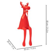 položky Dekorativní figurka losa, polštářek s mašlí, 80 cm