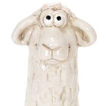 položky Keramická figurka ovečky, sedící ovečka, pro velikonoční i celoroční dekoraci, 18 cm, 3 kusy