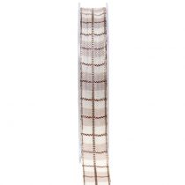 Kontrolní stuha světle hnědá 15mm 15m
