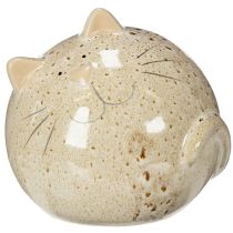 položky Keramická dekorativní figurka kočky, kulatý design do obývacího pokoje nebo ložnice, 13 cm