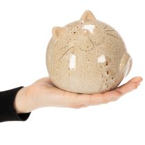 položky Keramická dekorativní figurka kočky, kulatý design do obývacího pokoje nebo ložnice, 13 cm