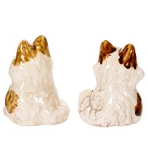 položky Keramické dekorativní figurky koček, zábavné figurky zvířat pro dekoraci do obývacího pokoje, 8 cm, 4 kusy