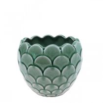 položky Keramický květináč Vintage Green Crackle Glaze Ø13cm H11cm