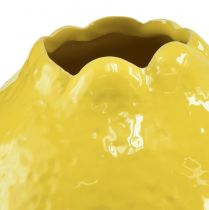 položky Keramická váza žlutá citronová dekorace Středomoří Ø12cm V14,5cm