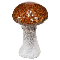 položky Keramické houby keramická dekorace houby oranžovožlutohnědé 8cm 3 ks