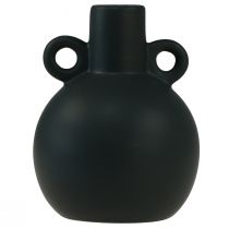 položky Keramická váza mini váza černá rukojeť keramická Ø8,5cm H12cm